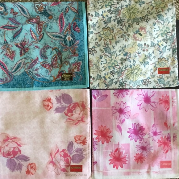 - NWT ARMANDO CARUSO HANDKERCHIEF - Picture 9 of 9